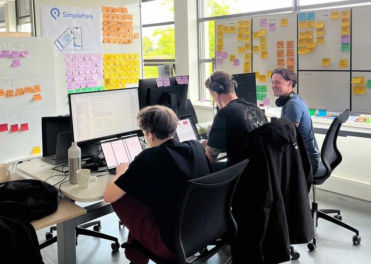 SimplePark team at work