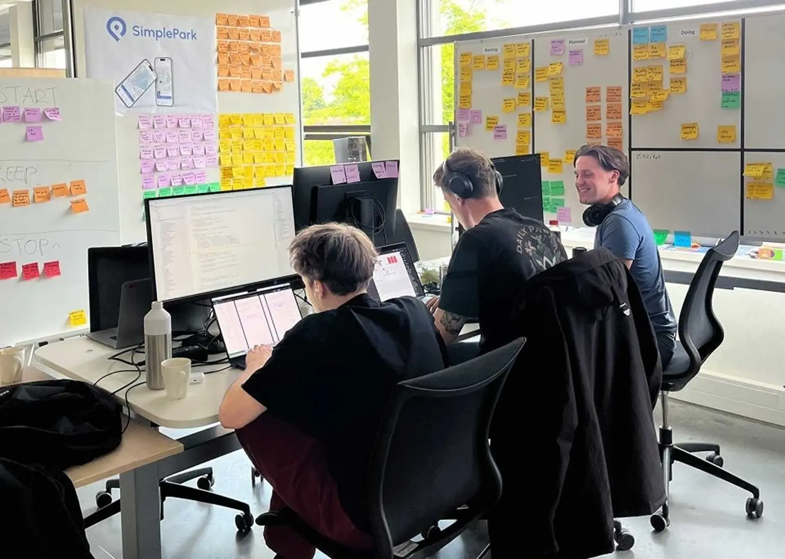 The SimplePark team at work